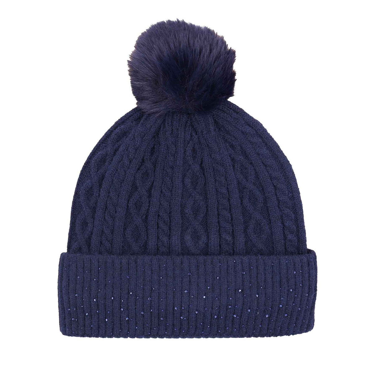 Schockemohle A/W 26 Czapka beanie glamour dark navy