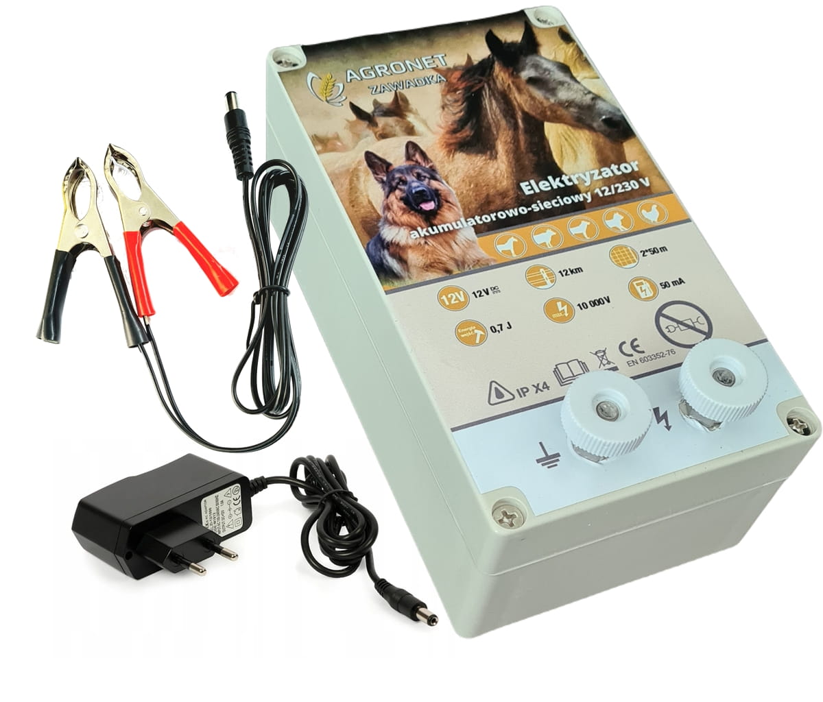 Elektryzator 230/12V Agronet AS200 Dual 0,7J