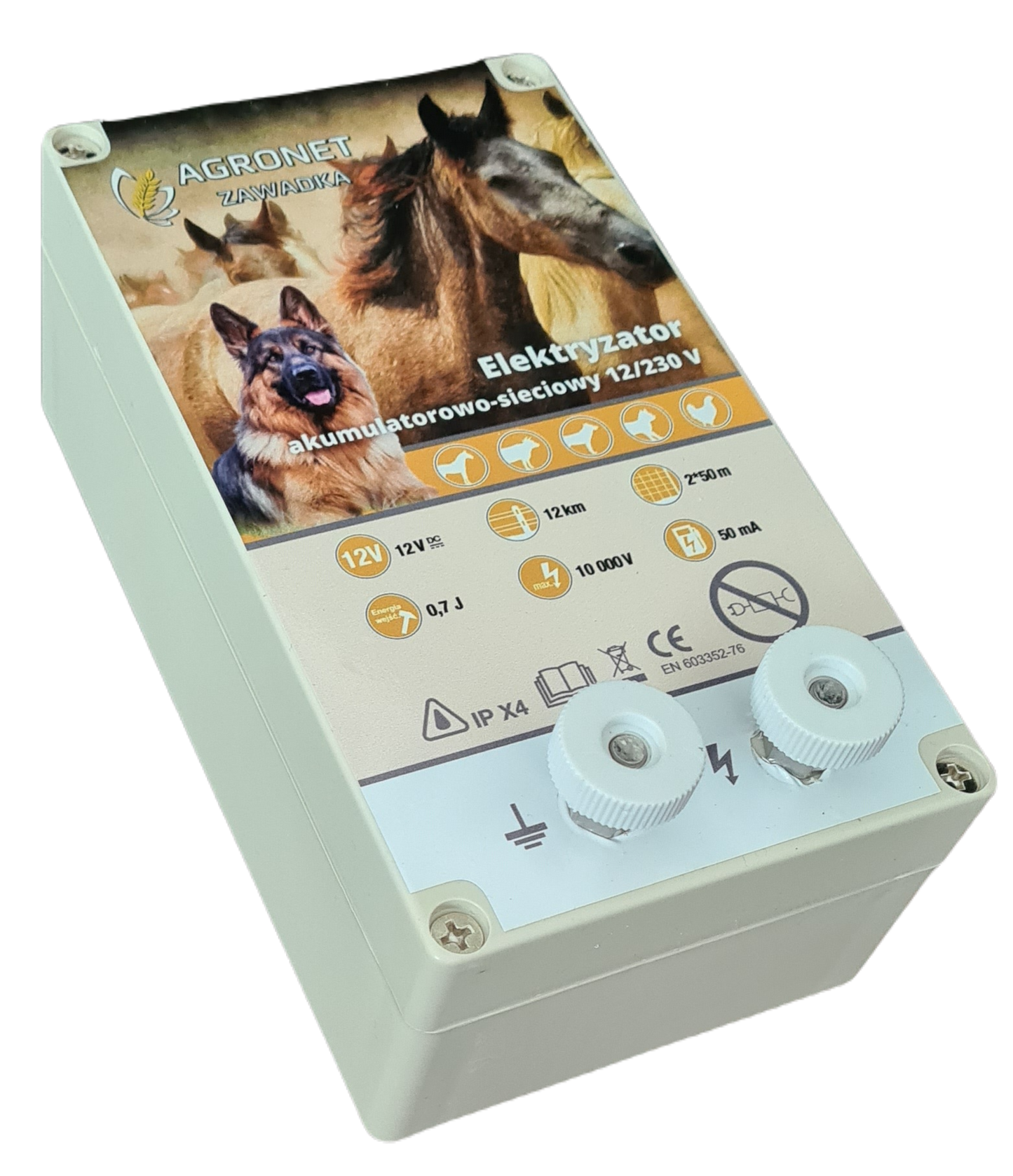 Elektryzator 230/12V Agronet AS200 Dual 0,7J