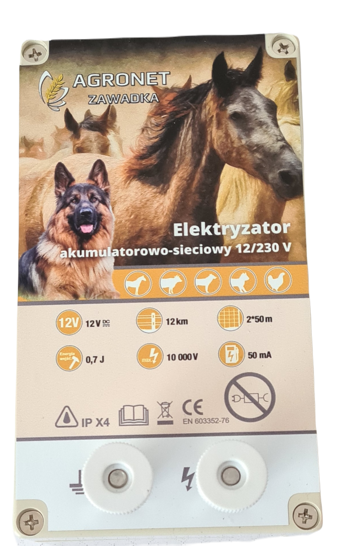 Elektryzator 230/12V Agronet AS200 Dual 0,7J