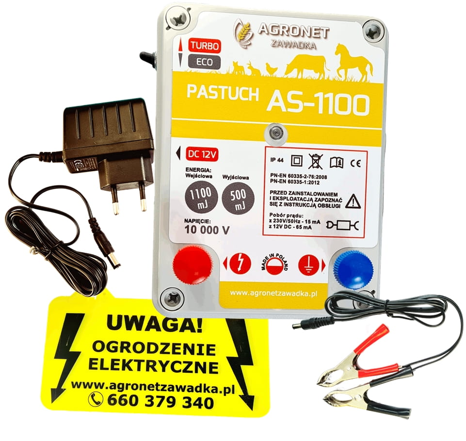 Elektryzator sieciowo-akumulatorowy AGRONET AS-1100