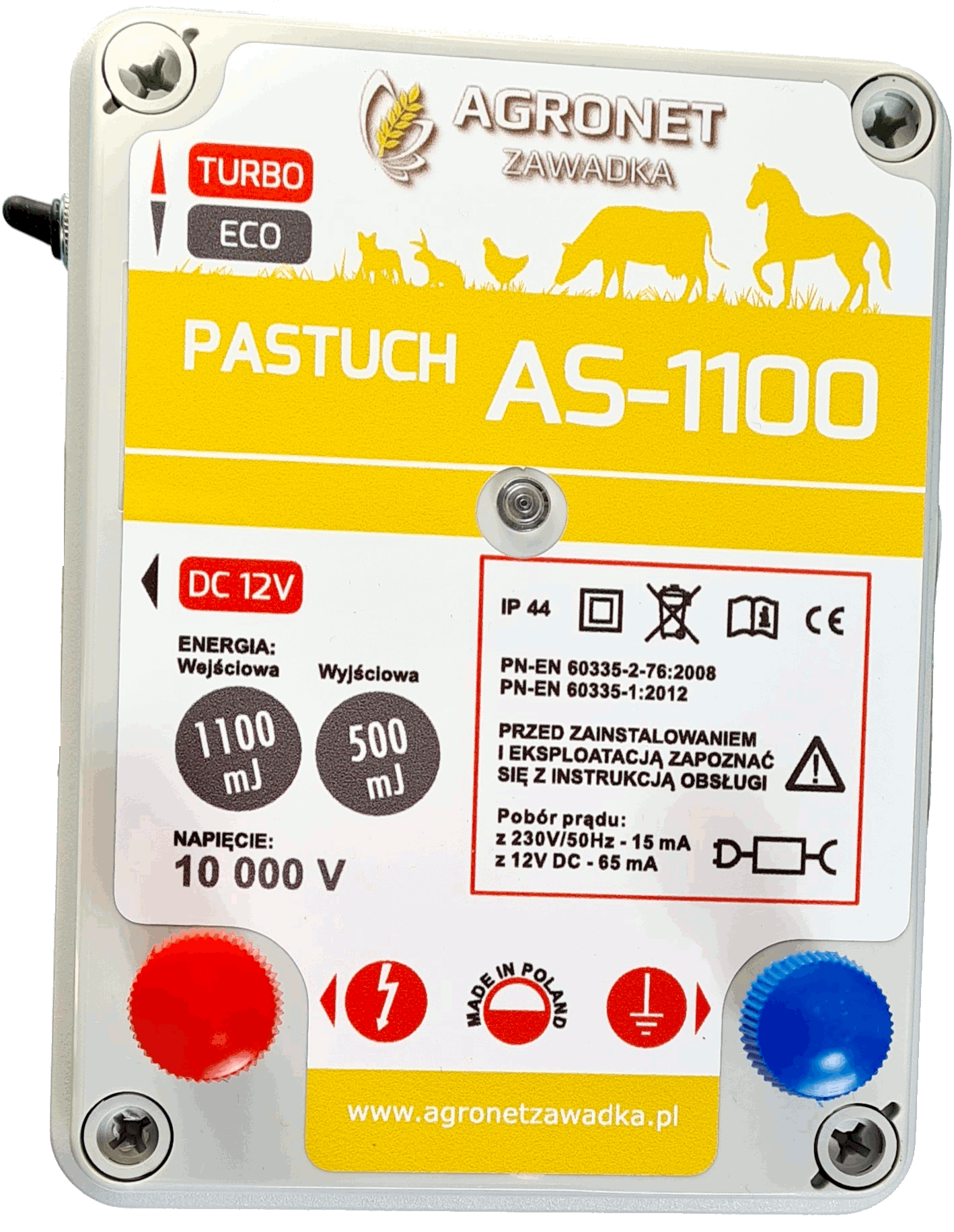 Elektryzator sieciowo-akumulatorowy AGRONET AS-1100
