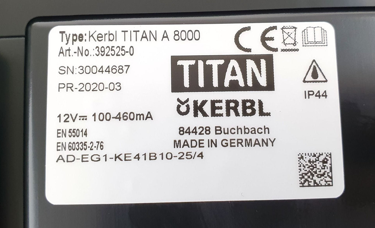 Elektryzator akumulatorowy 12V Kerbl Titan A8000 8 Juli
