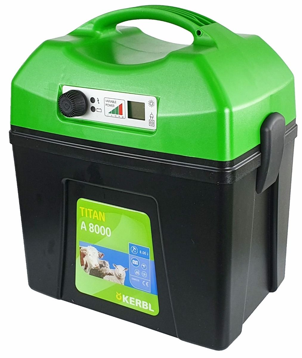 Elektryzator akumulatorowy 12V Kerbl Titan A8000 8 Juli