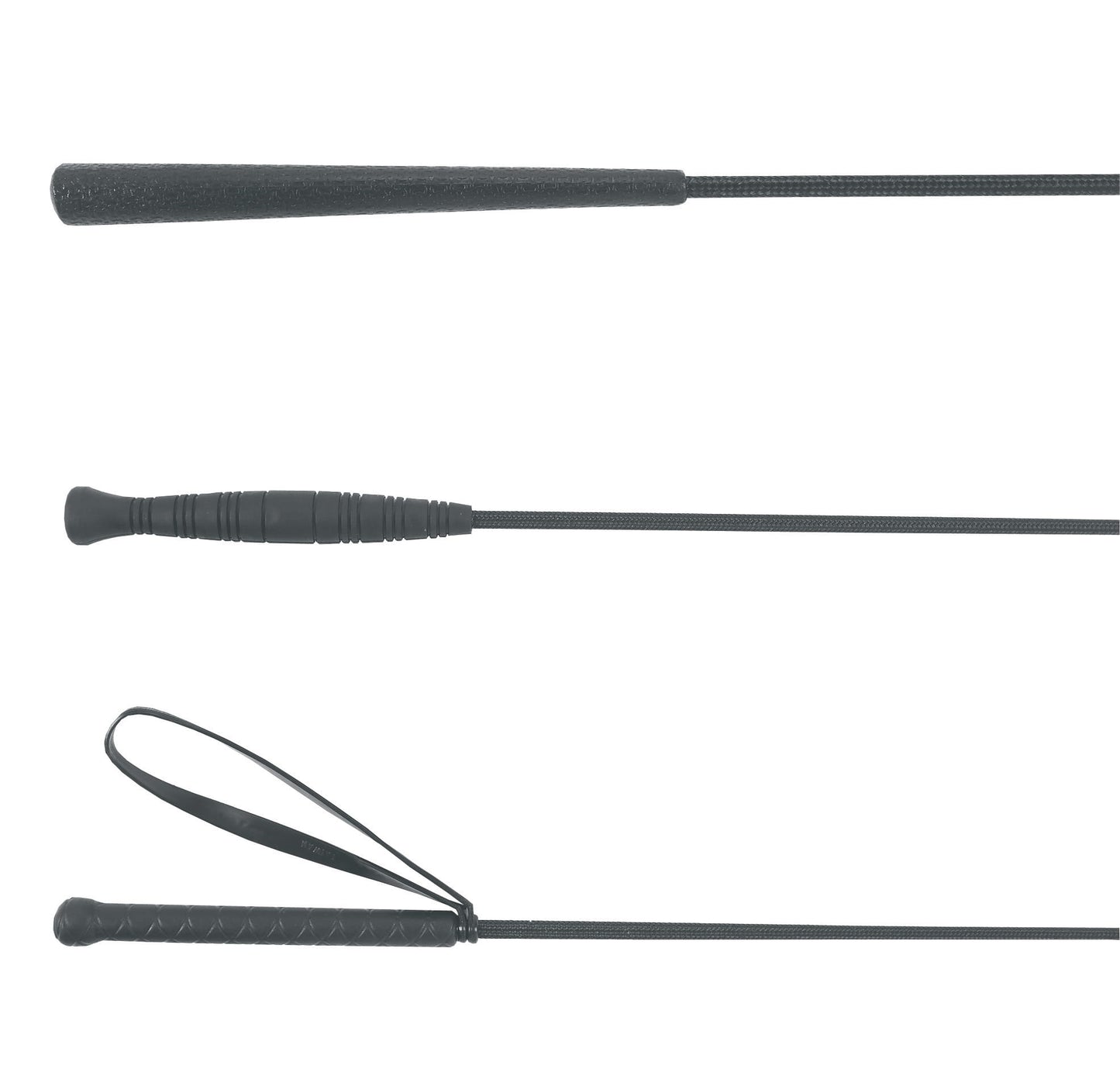 Bat do lonżowania czarny 180 cm Covalliero