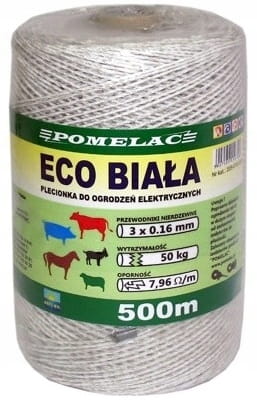 PLECIONKA LINKA PASTUCH ELEKTRYCZNY POMELAC 500 m