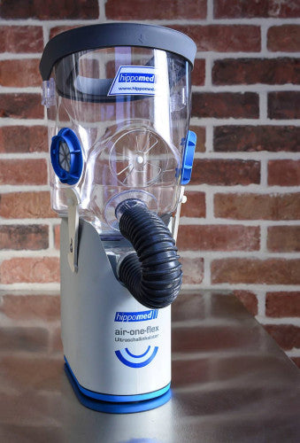 Inhalator Hippomed dla konia AirOne Flex bezprzewodowy z maską dla koni gorącokrwistych,