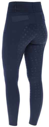 Legginsy jeździeckie HighWaist damskie Covalliero granatowe