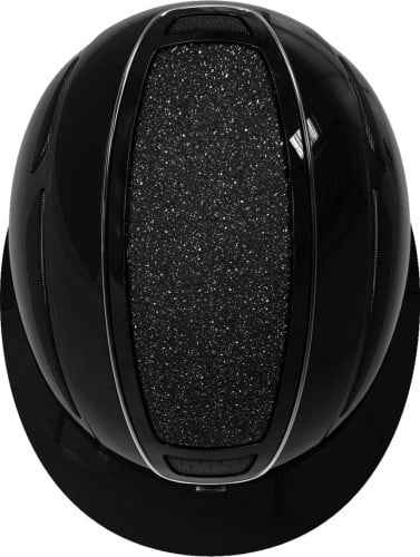 Kask jeździecki Elite Polo, czarny lakierowany, Covalliero