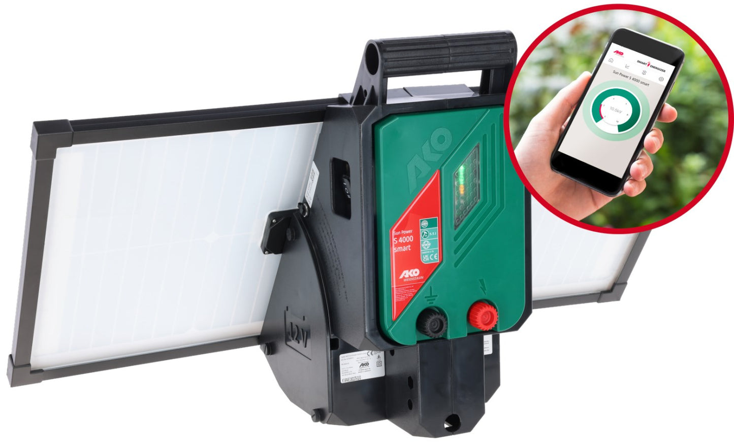 Elektryzator solarny AKO Sun Power S4000 Smart dla koni, bydła, dzikiej zwierzyny 5,5J