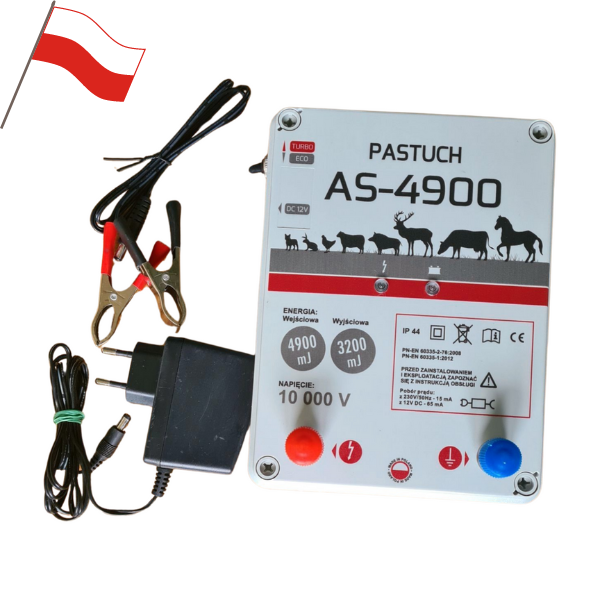 Pastuch Elektryczny Elektryzator uniwersalny Pomelac S-4900 4,9Jula