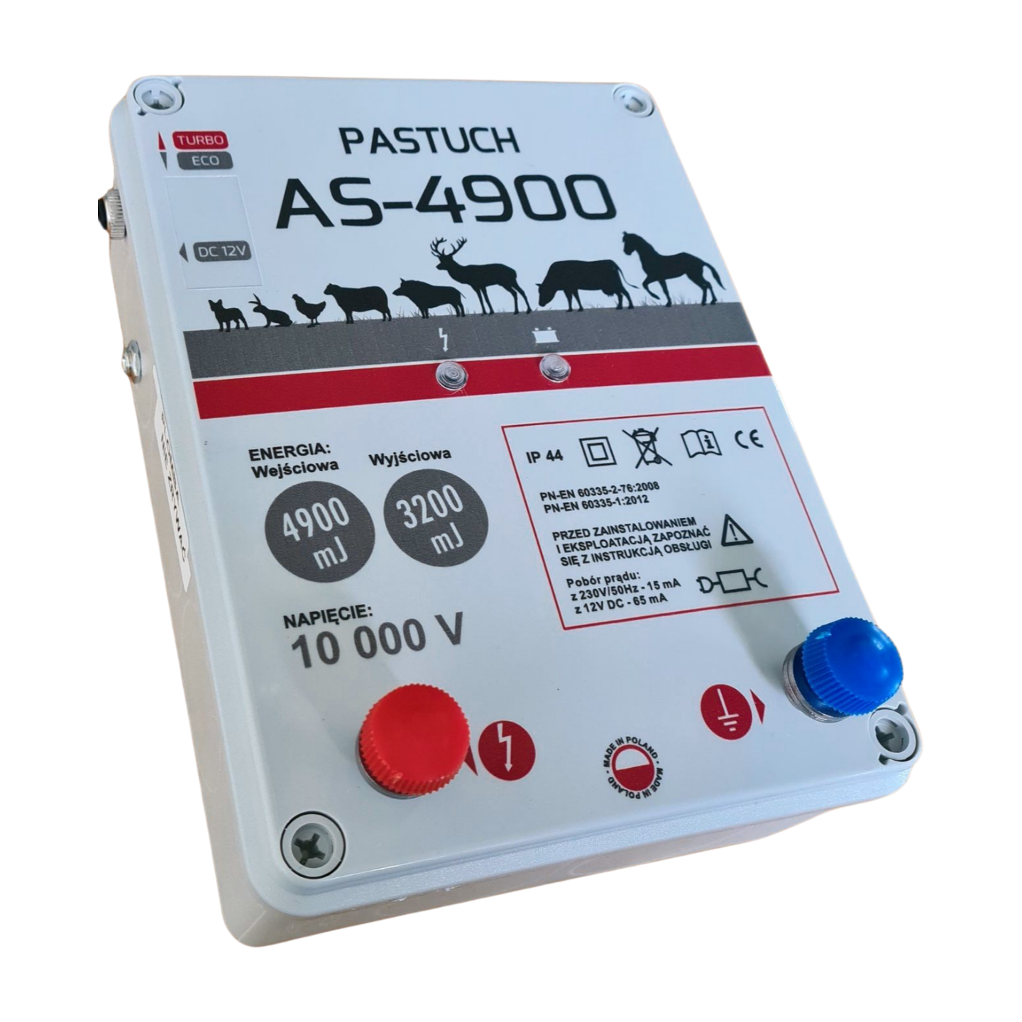 Pastuch Elektryczny Elektryzator uniwersalny Pomelac S-4900 4,9Jula
