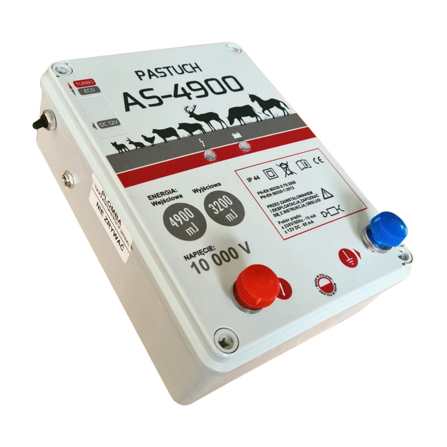 Pastuch Elektryczny Elektryzator uniwersalny Pomelac S-4900 4,9Jula