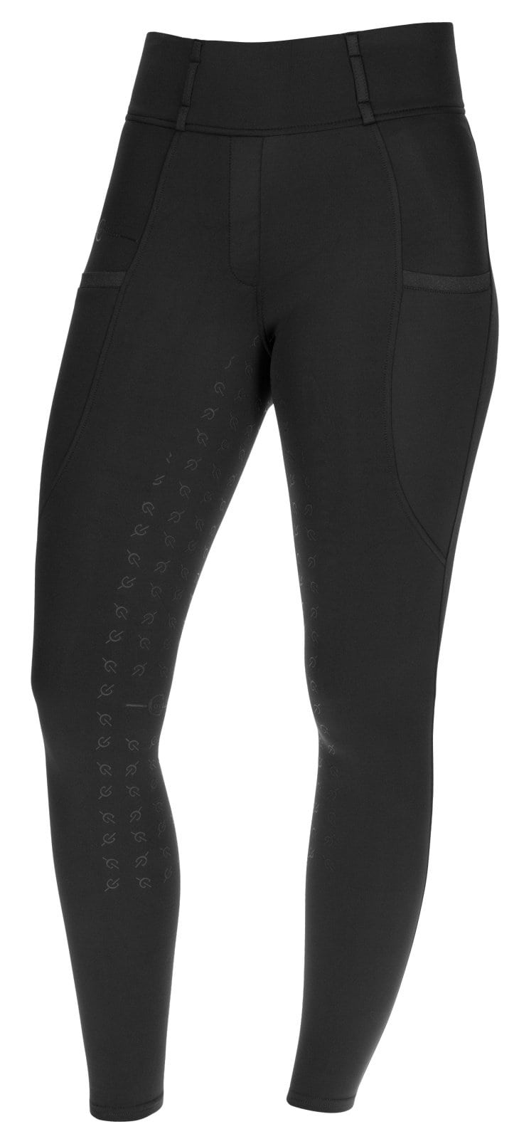 Legginsy jeździeckie HighWaist damskie czarne Covalliero