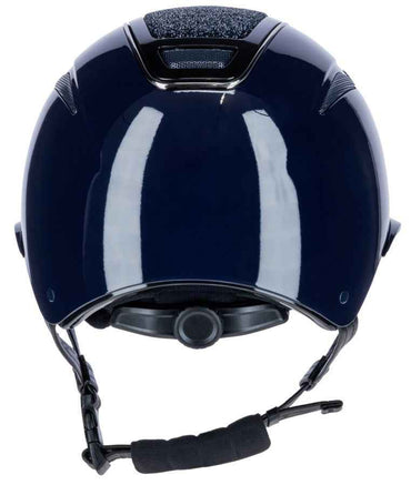 Kask jeździecki Elite Polo, granatowy lakierowany, Covalliero