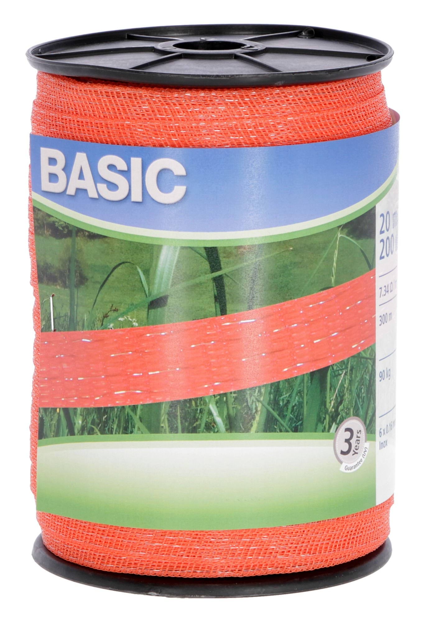 Taśma ogrodzeniowa BASIC 200m x 20mm pomarańczowa Kerbl