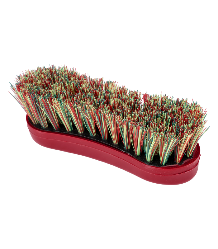 WALDHAUSEN Rainbow Head Brush cherry red – delikatna szczotka do pielęgnacji głowy i nóg konia – zdjęcie 2