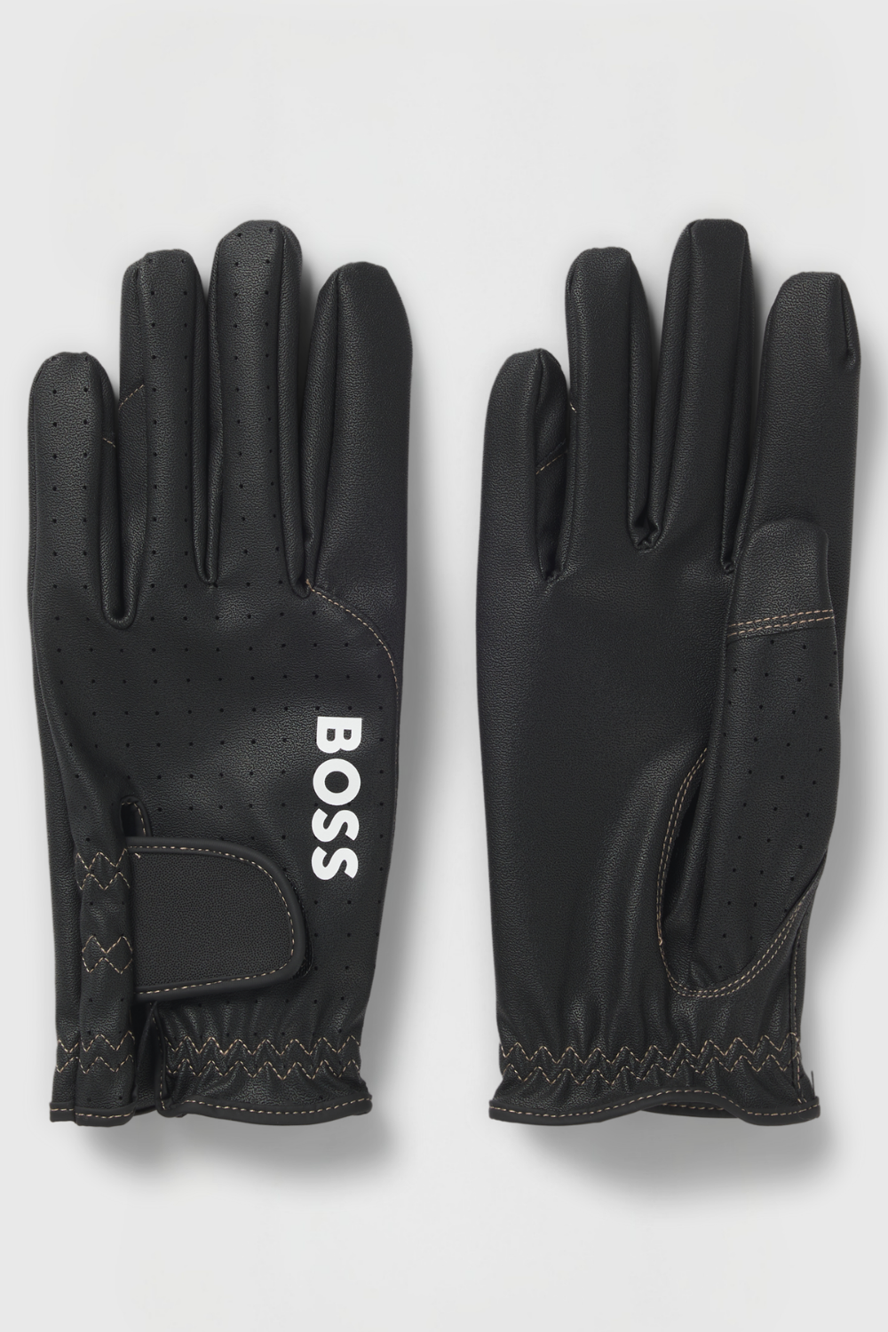 BOSS Equestrian Rękawice jeździeckie QUEENS Forato Logo Black SS 2026