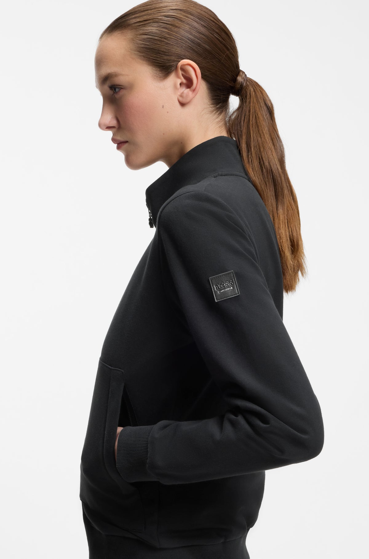 BOSS AW 2026 Bluza treningowa damska Ally Black – zdjęcie 5