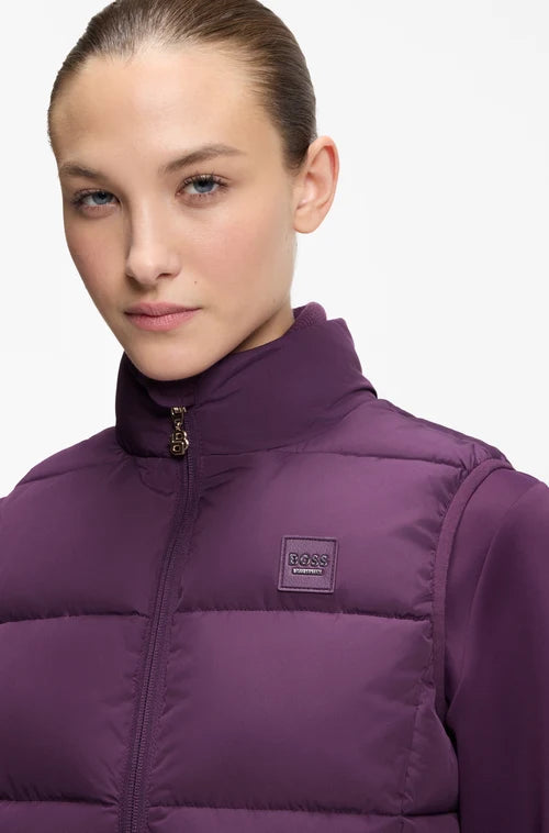 BOSS AW 2026 Kamizelka pikowana Viola Deep Violet