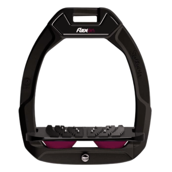 Strzemiona bezpieczne Flex-On SAFE-ON Black/Plum Skośne, Kolce