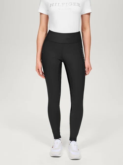 Tommy Hilfiger A/W 26 Legginsy jeździeckie Devon Full Grip Black