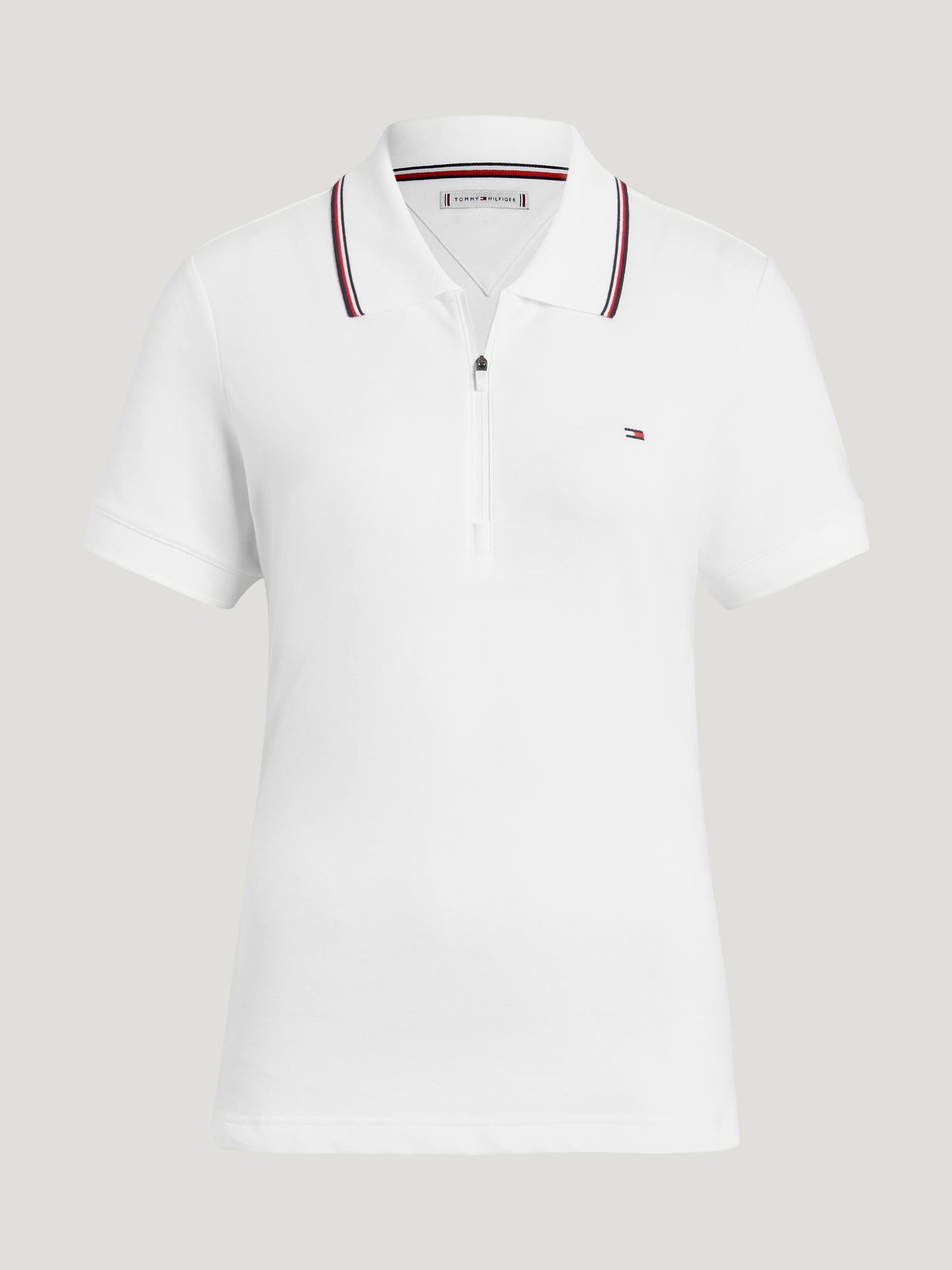Koszulka polo Tommy Hilfiger Camden z zamkiem I krótkim rękawem
