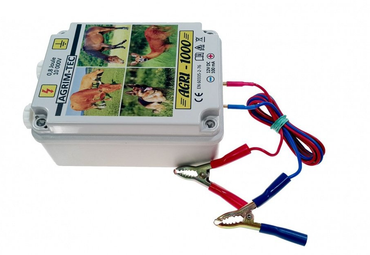 Pastuch elektryczny polski elektryzator uniwersalny z zasilaczem Agri-1000 12V/230V - Cavalo