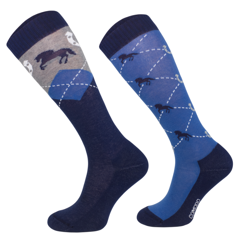 Comodo Podkolanówki jeździeckie podkowa Caro/Horse shoe - Cavalo