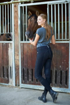 Bryczesy Covalliero BasicPlus Czarne Damskie - Cavalo