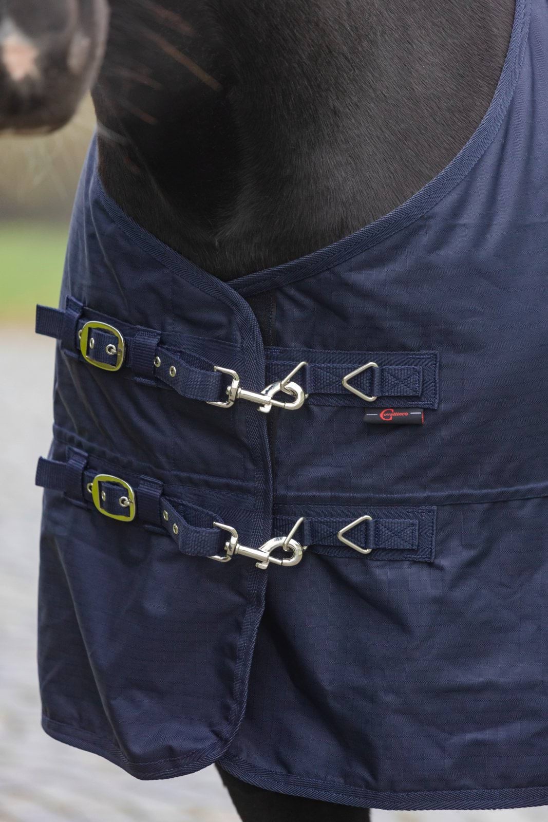 Derka przeciwdeszczowa dla konia RugBe Zero granatowy Covalliero - Cavalo