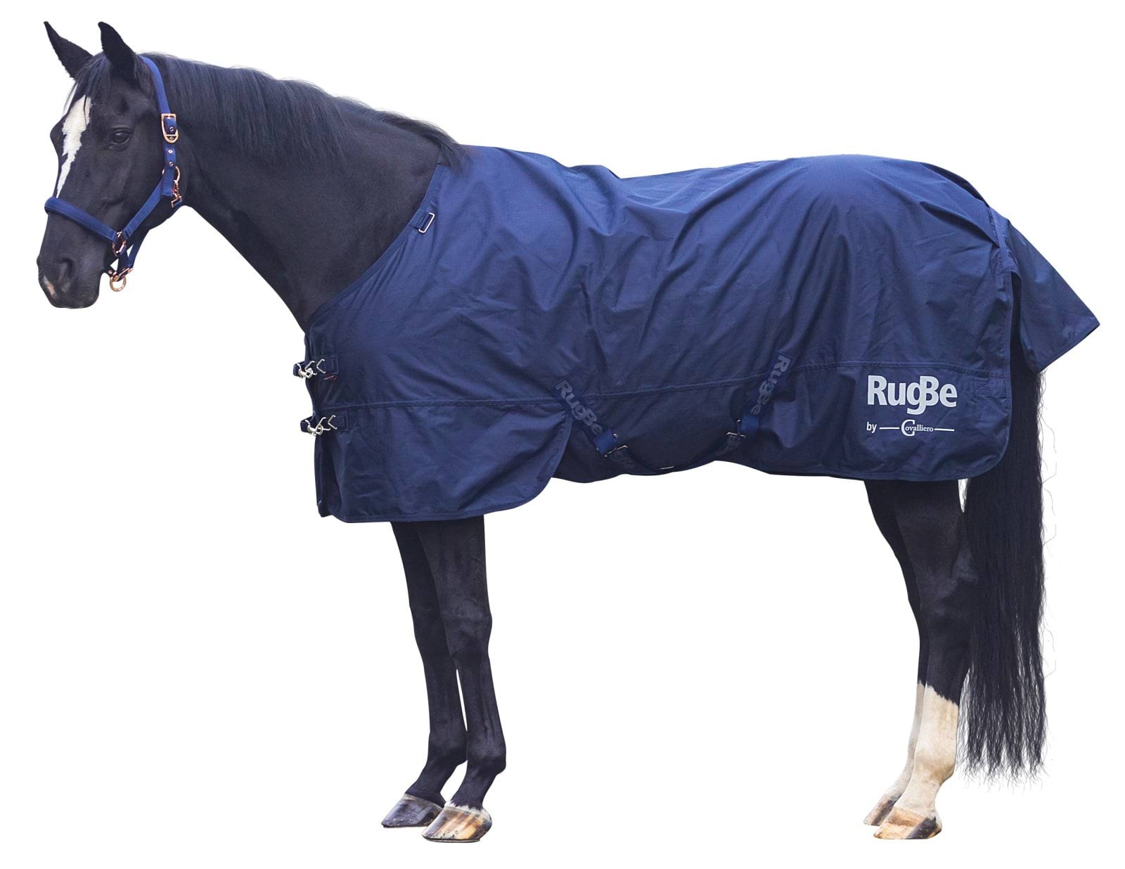 Derka przeciwdeszczowa dla konia RugBe Zero granatowy Covalliero - Cavalo