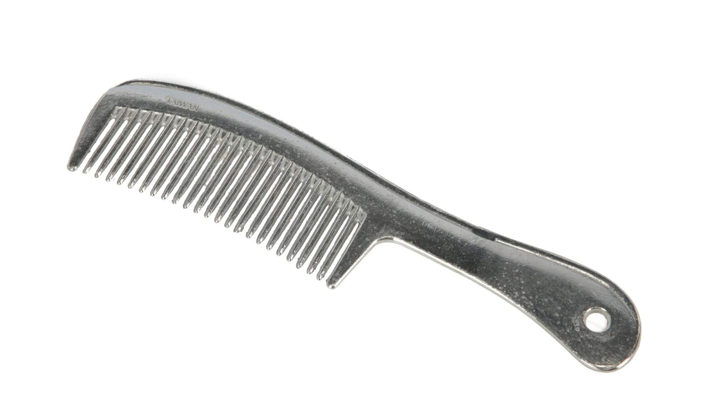 Grzebień z rączką do grzywy, aluminium, 20 cm, Covalliero - Cavalo