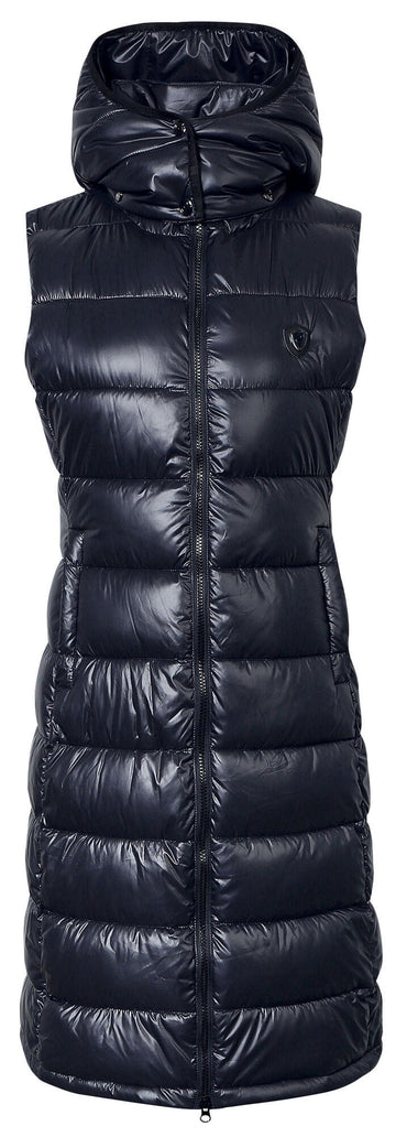 Kamizelka jeździecka długa damska pikowana Covalliero - Cavalo