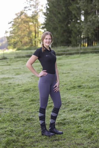 Legginsy jeździeckie ClassicStar grafit Covalliero - Cavalo