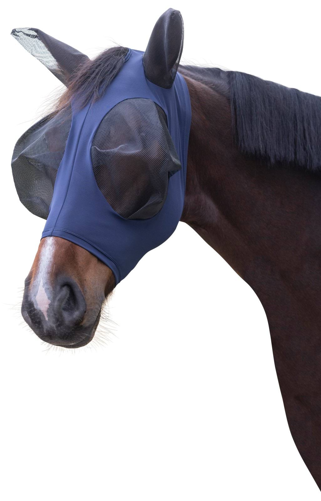 Maska przeciwowadowa dla konia FinoStretch Zipper Covalliero - Cavalo