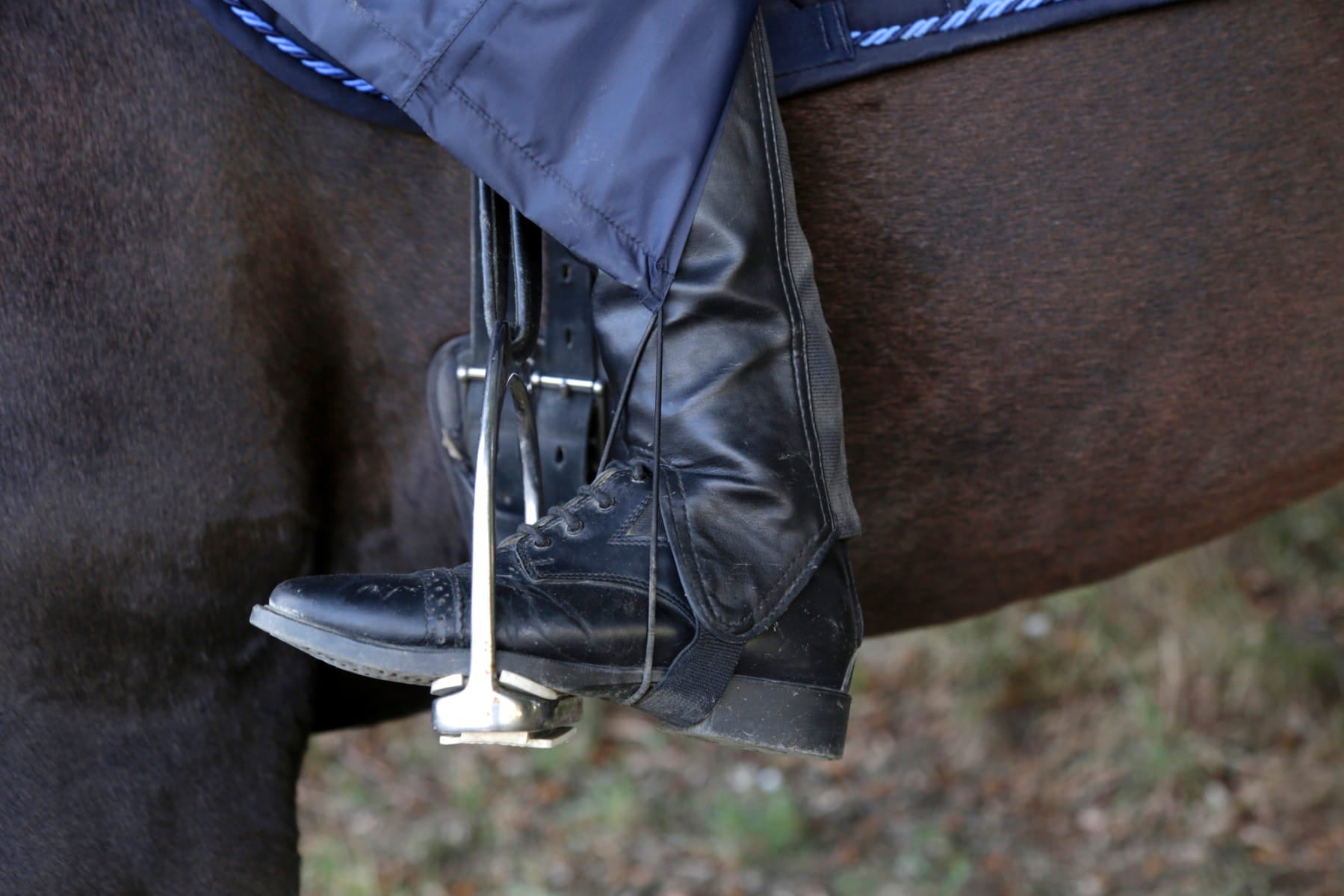 Ponczo jeździeckie przeciwdeszczowe niebieski Covalliero - Cavalo