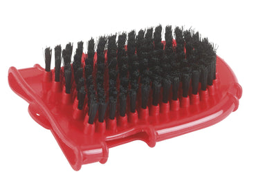 Rękawica do mycia i masażu konia, dwustronna, czerwony, Covalliero - Cavalo