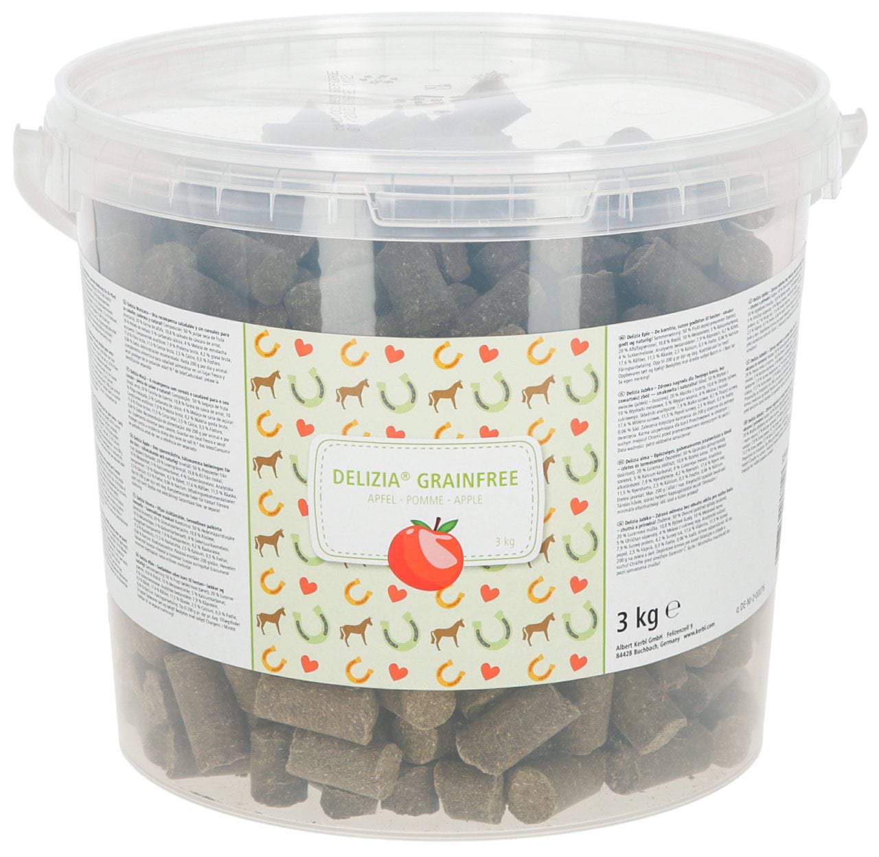Smakołyki dla konia Delizia GrainFree, jabłko, 3 kg, Kerbl - Cavalo