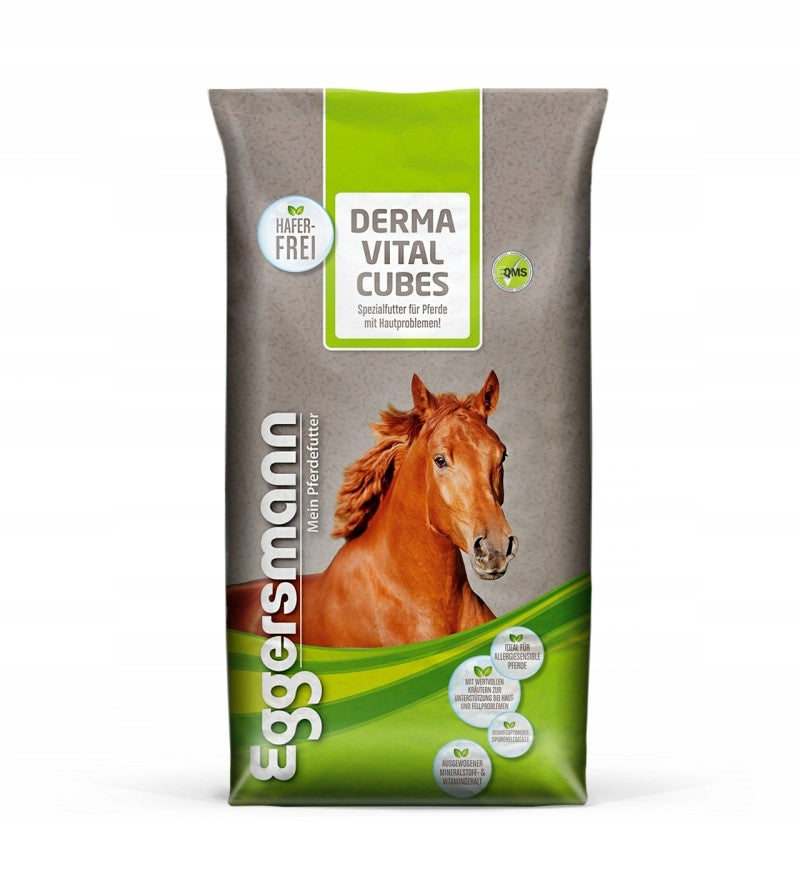 Pasza Eggersmann Derma Vital Cubes skóra 25 kg - Cavalo