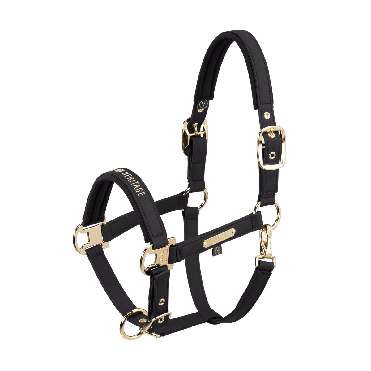 Kantar Eskadron Heritage 26/27 FAUX LEATHER DOUBLE PIN w kolorze Black
