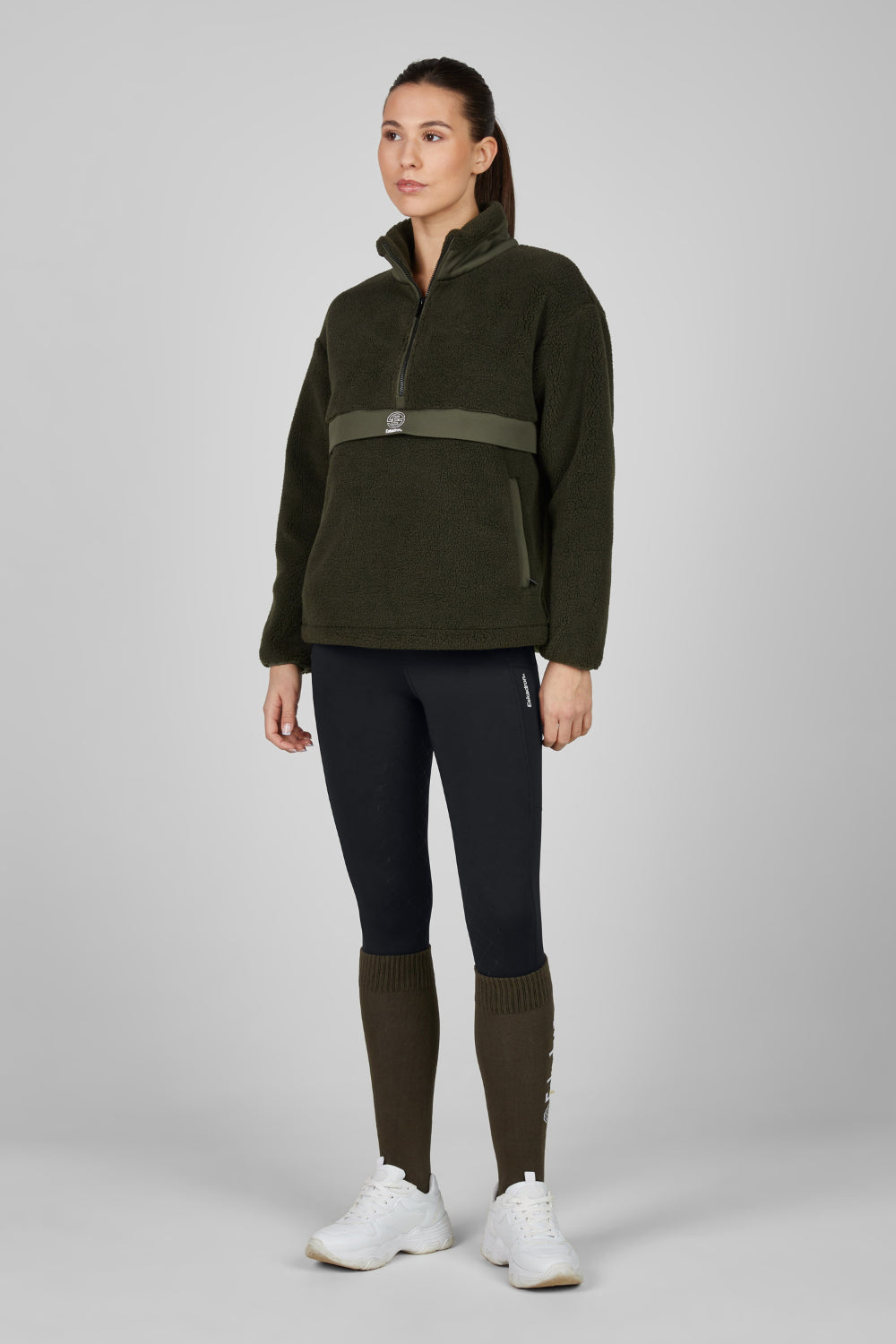 Eskadron DYNAMIC 25 A/W Half-Zip Teddy Sweater Black
