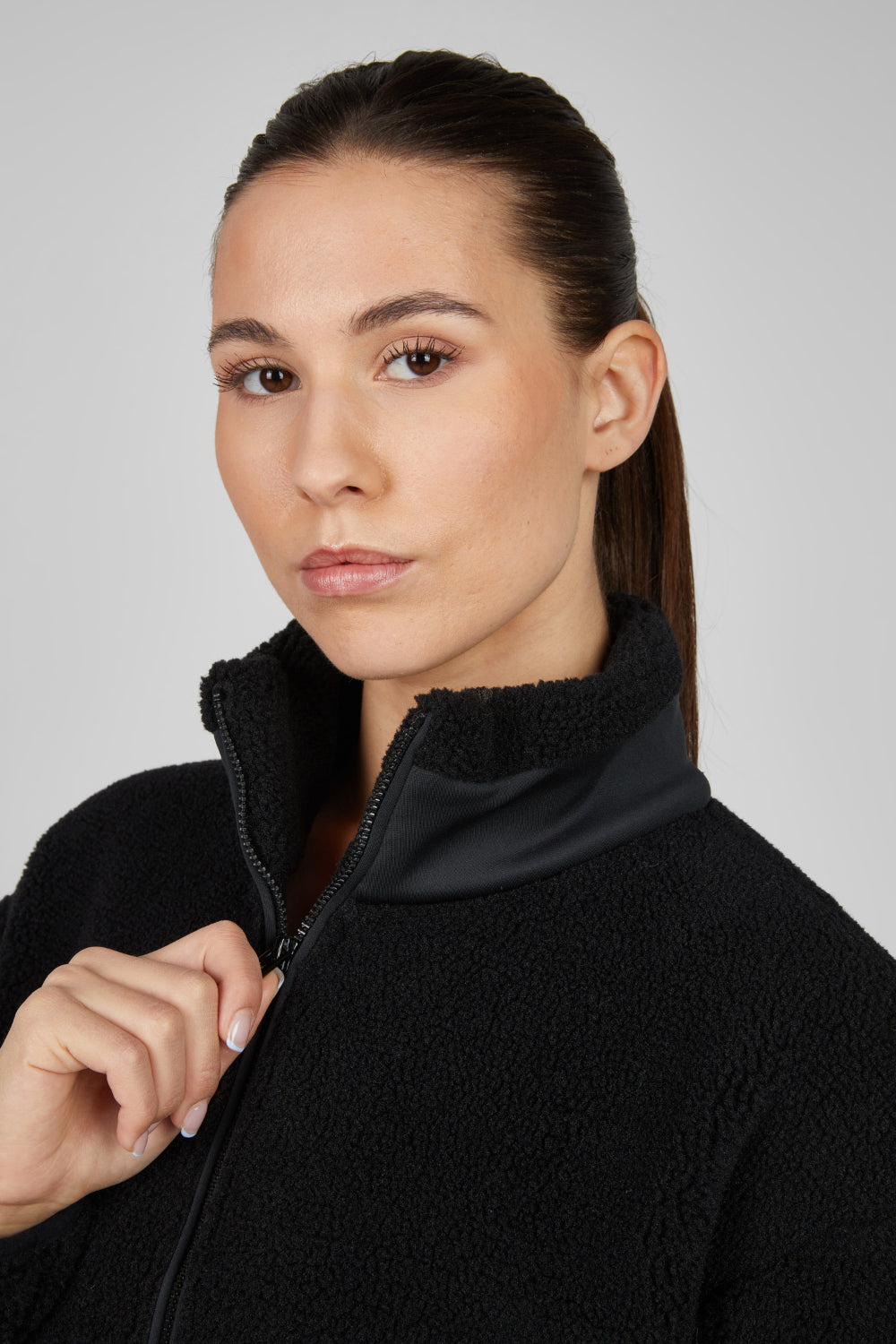 Eskadron DYNAMIC 25 A/W Half-Zip Teddy Sweater Black