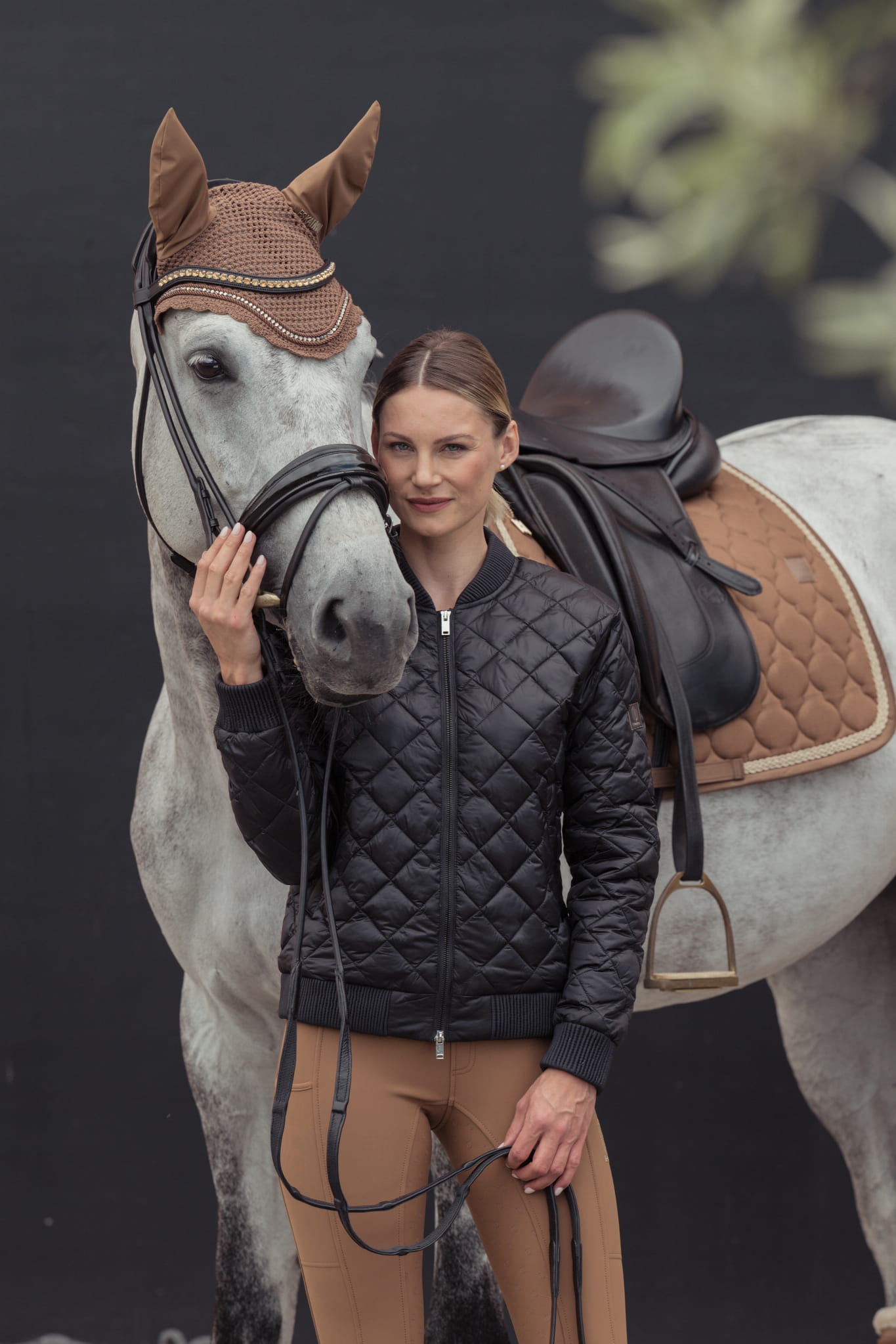 Czaprak Eskadron Cloth Cotton Glitter Black Hertitage 24/25 - Cavalo