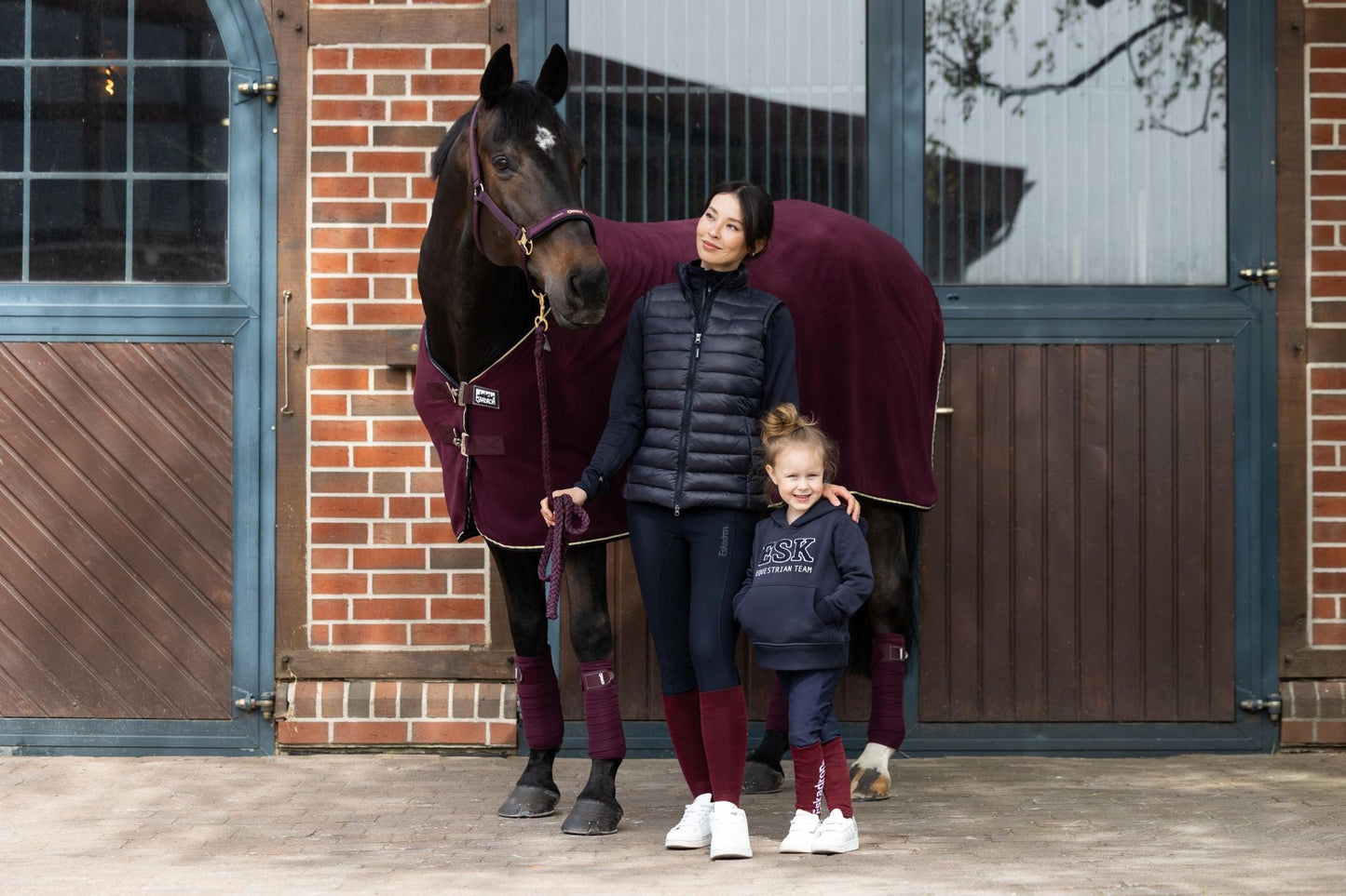 Eskadron Derka Polarowa Contrast Blackberry - Cavalo