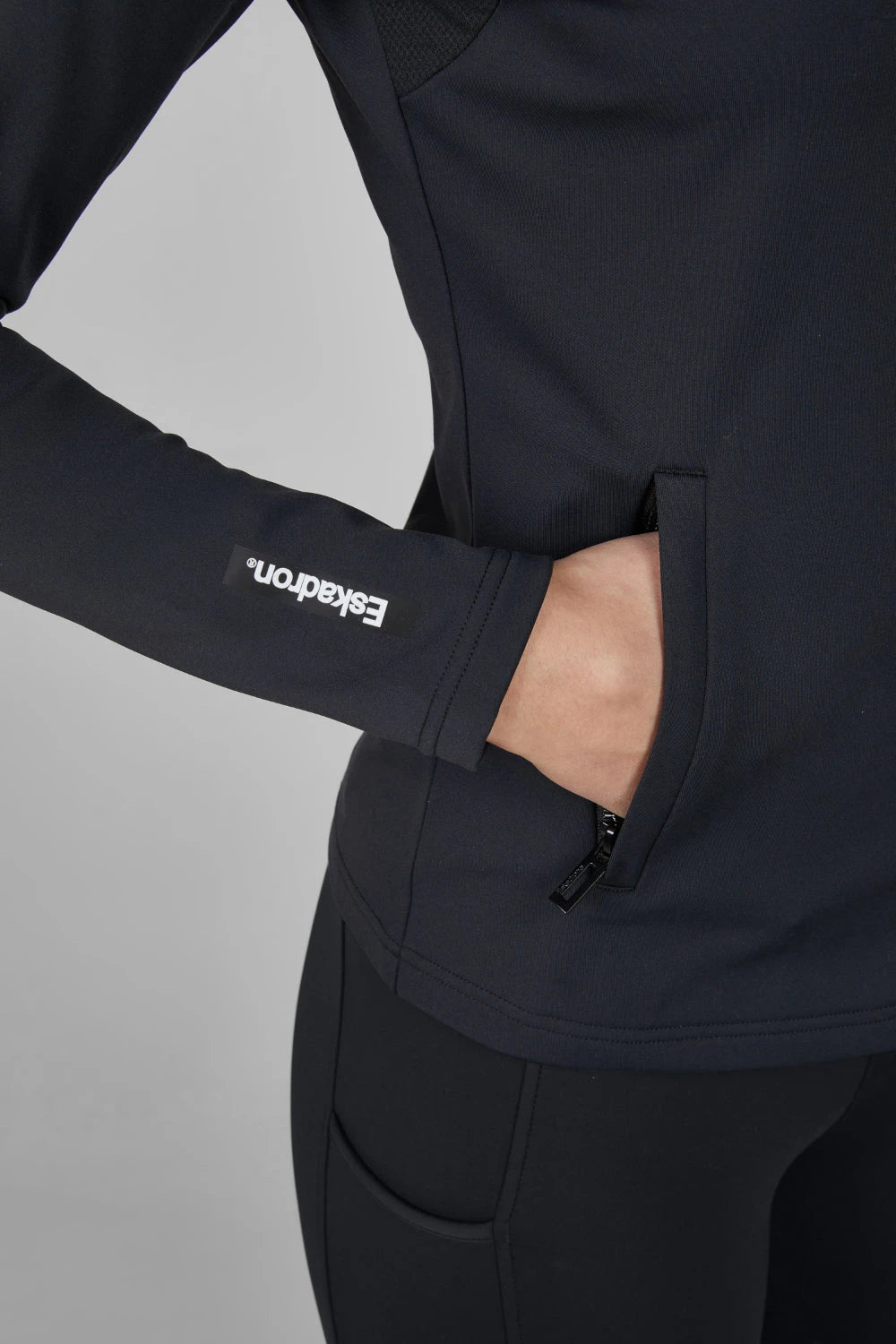 Eskadron DYNAMIC 25 A/W bluza Zip-Shirt Tech-Jersey Poppy Red - Cavalo