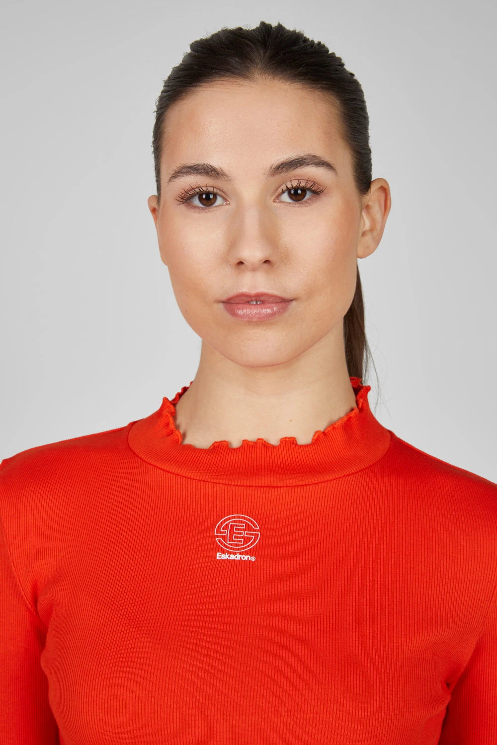 Eskadron DYNAMIC 25 A/W Shirt TURTLENECK RIB Poppy Red - Cavalo