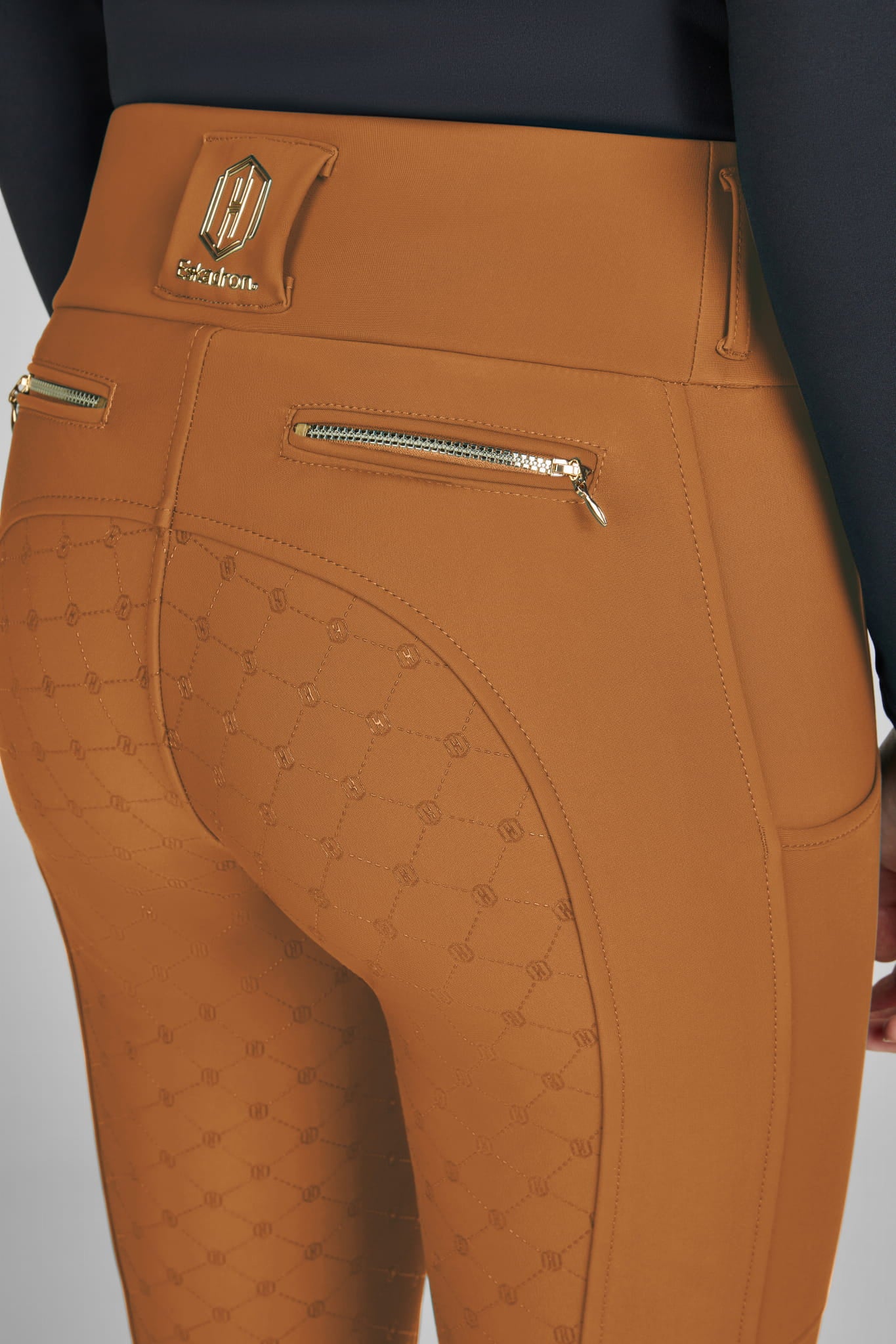 Eskadron Legginsy jeździeckie Pro z pełnym lejem damskie Almond Heritage AW 24/25 - Cavalo