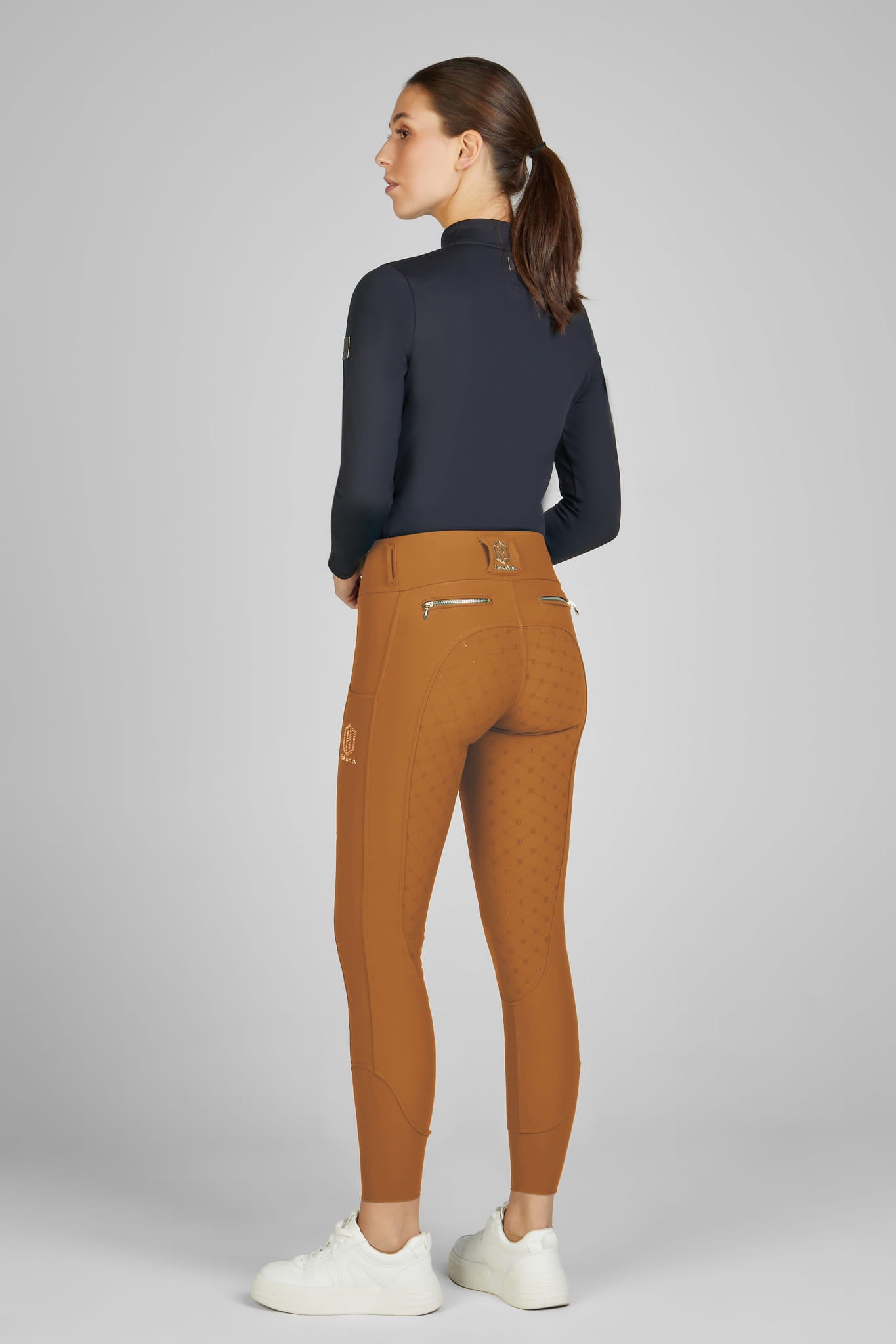 Eskadron Legginsy jeździeckie Pro z pełnym lejem damskie Almond Heritage AW 24/25 - Cavalo