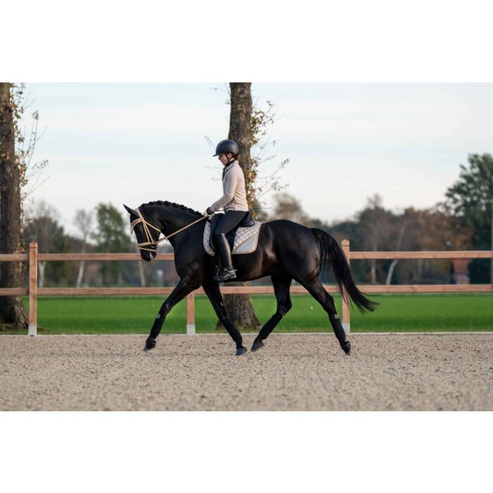 HKM Czaprak ujeżdżeniowy Pony Rosegold Glitter waniliowy - Cavalo
